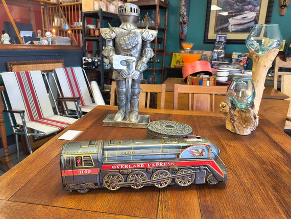 Oriental Express tin litho toy train Indian Chief