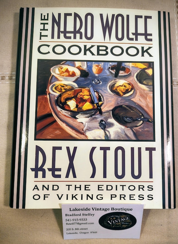 Nero Wolf hardbound Cookbook by Rex Stout