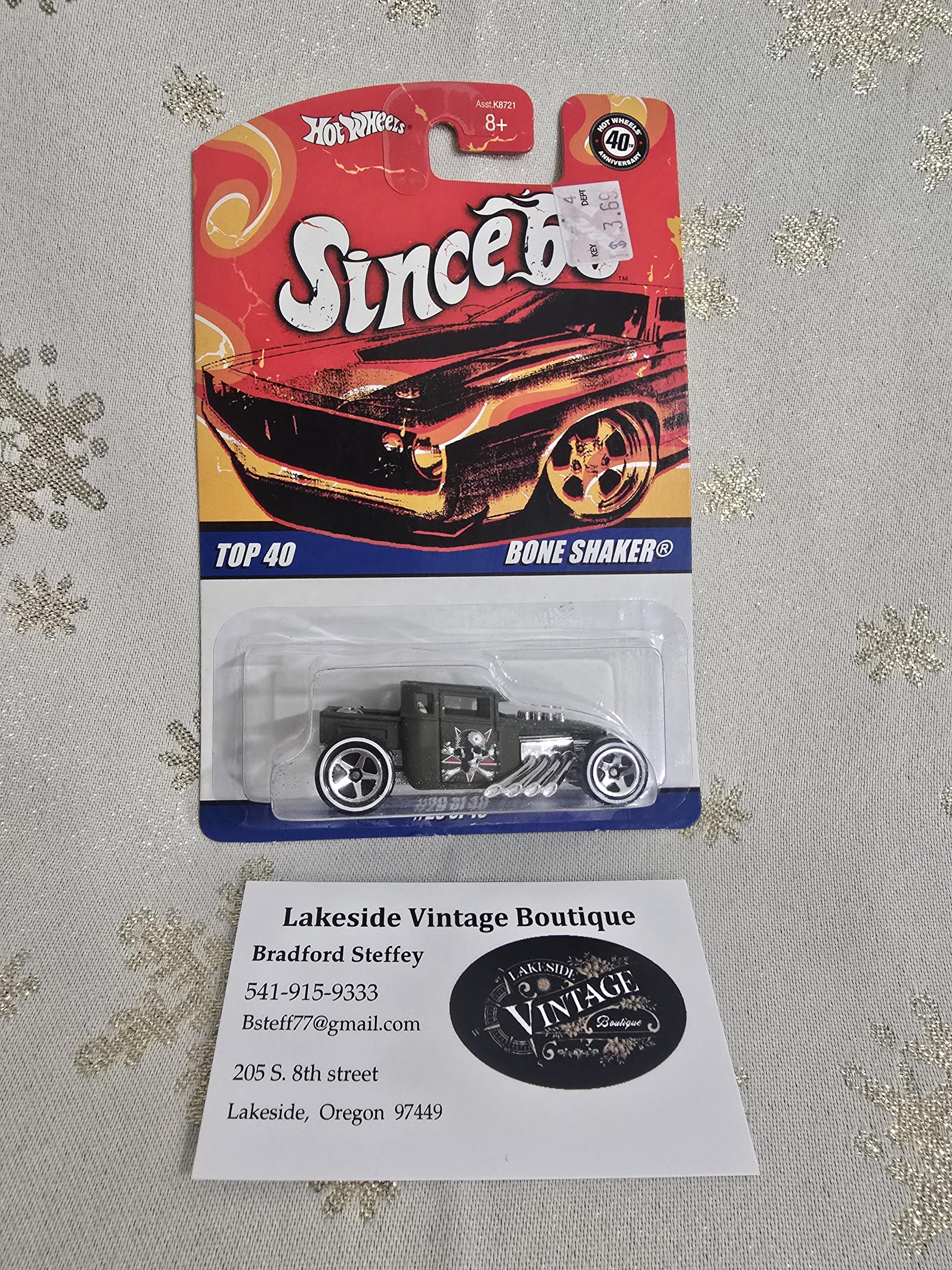 Hot Wheels Bone Shaker, 2007 Since 68, Olive Green, #29/40, New in
