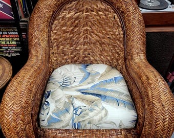 Pottery Barn Malabar Woven Wicker Rattan