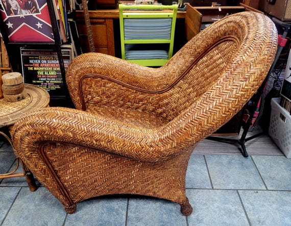 Pottery barn malabar wicker chair discount