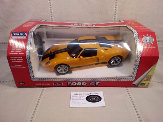 Vintage Nikko Radio Control Ford GT 1:16 Scale 27 MHz New in Box!
