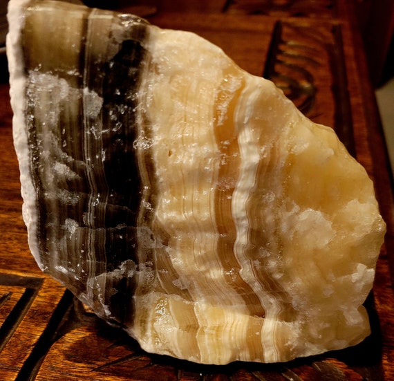 Crystal Calcite Yellow Striped Zebra