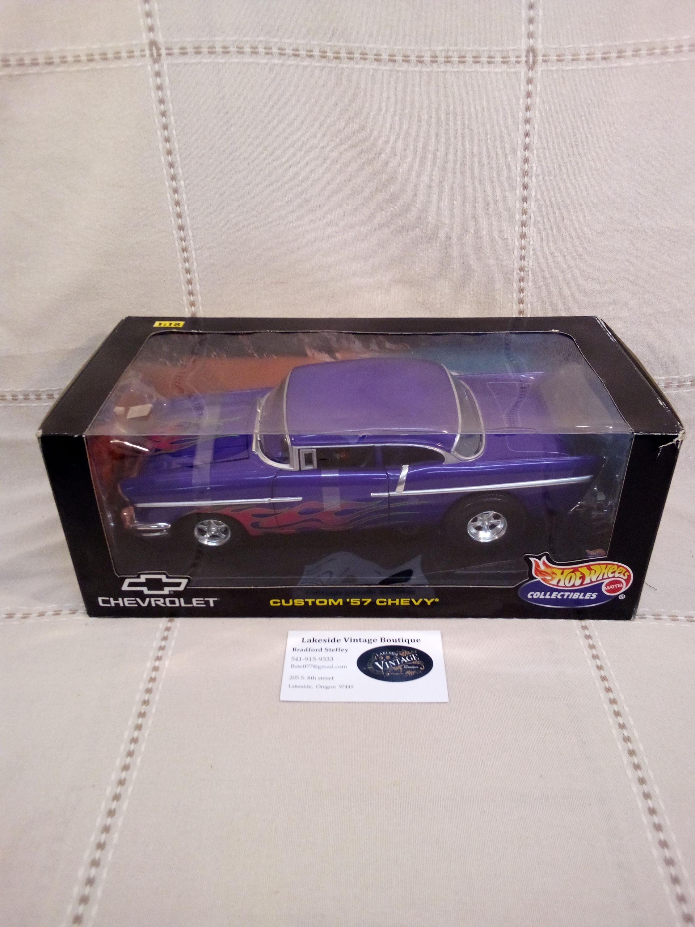 ERTL American Muscle 1/18 - Chevrolet Bel Air 1957 - Bleu - Réf 7480