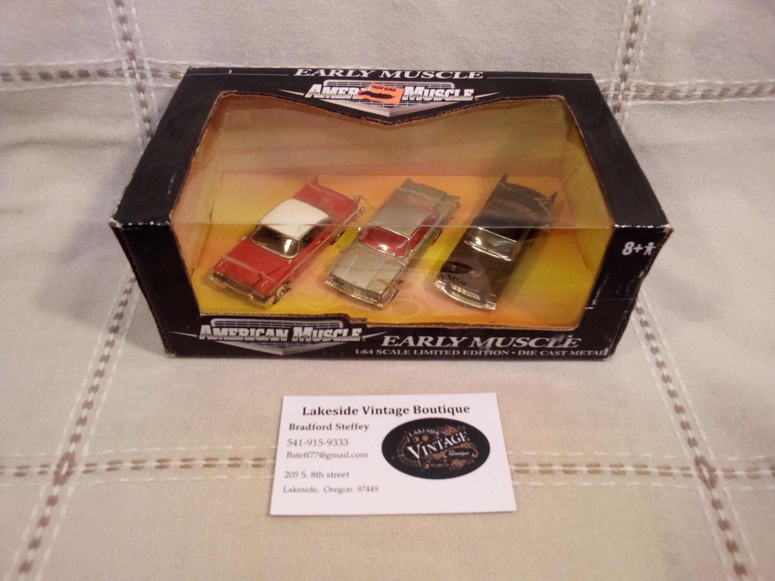 Ertl American Muscle 1:64 Scale Diecast Car Set. the Set Features