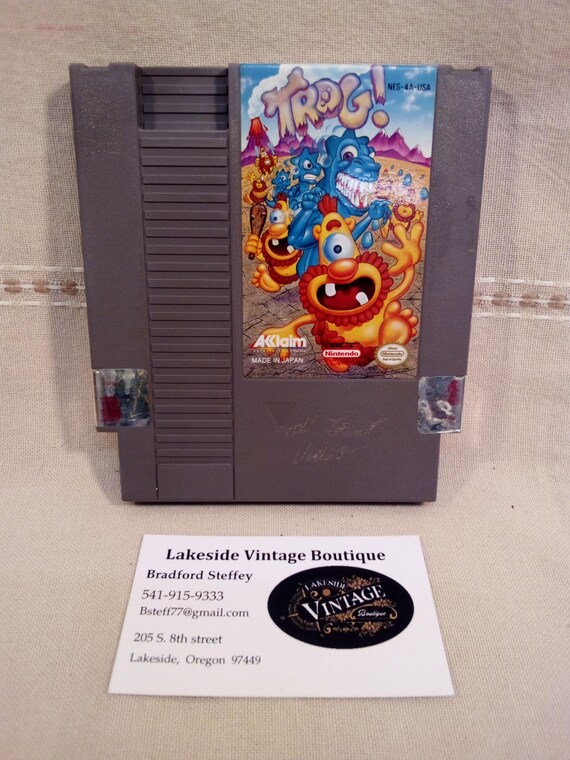 Aklaim "Trog" 1985 Nintendo Entertainment System Video Game Made in Japan