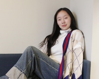 Strickjacke von Rafayel, handgefertigt, Vintage