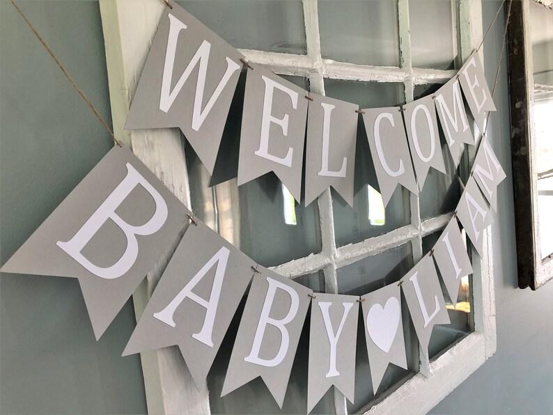 Custom Baby Shower Banner Baby Banner Baby Shower Etsy