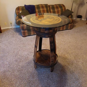 Bourbon barrel pub table,  high top table, bar table