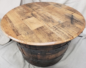 Half Barrel Coffee Table