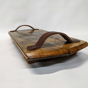 Bourbon barrel tray