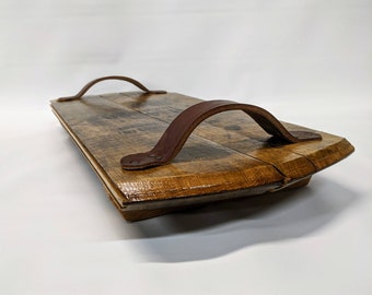 Bourbon barrel tray