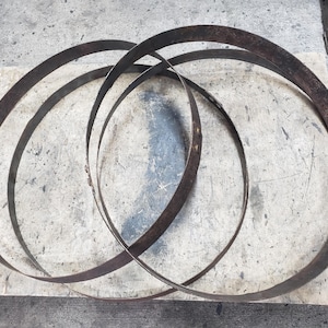 Bourbon Barrel Metal Ring: Rustic Decor Band, Craft Supply (22-25 inch Diameter bild 10