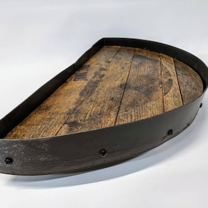 Bourbon barrel tray