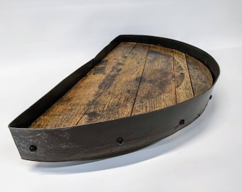 Bourbon barrel tray