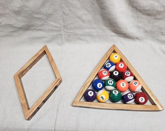 Bourbon Barrel Stave Pool Ball Racks: 8 or 9 Ball