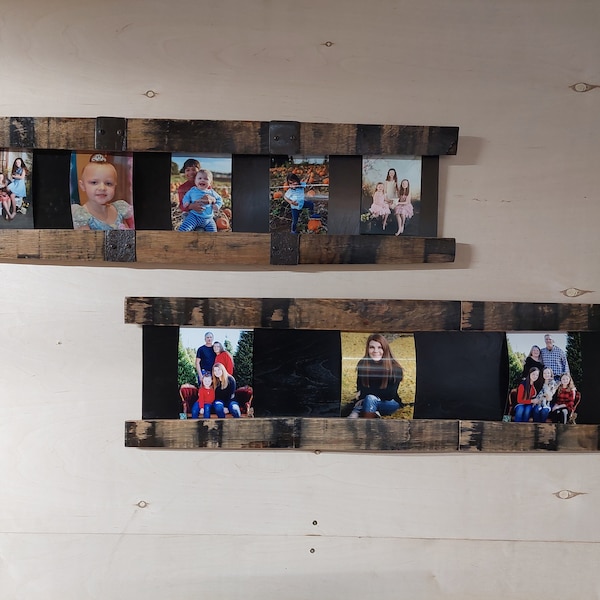 Bourbon barrel stave photo frame