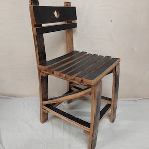 Dining room chair, whiskey barrel desk chair, rustic bourbon barrel chair