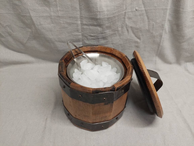 Ice bucket, bourbon barrel ice bucket image 3