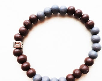 Mr. bracelet - houten kralen - HAB1003