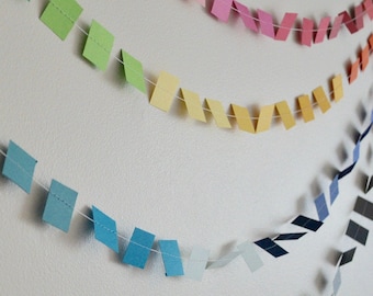 rainbow geometric garland | baby shower | nursery decor | party decorations | birthday | wedding decor | wedding shower