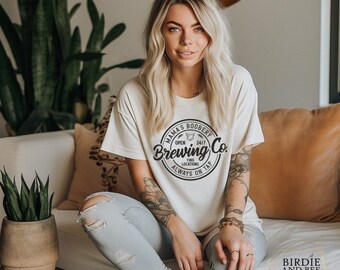 Womens Tee shirt with mamas brewing co graphic