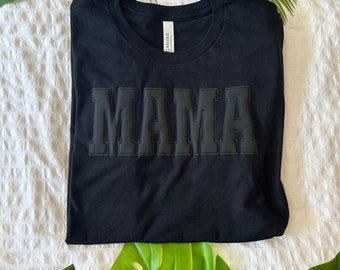 New mom gift, Mama varsity letter Ladies Tee shirt, mothers day gift, matching mommy and me