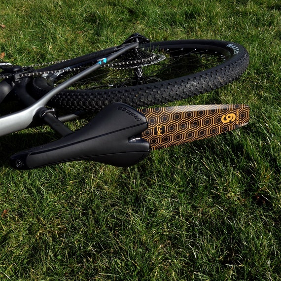 RideGuard MTB Hybrid Ass Fender Guard PF2 Rear Purple Mudguard Made In UK Block
