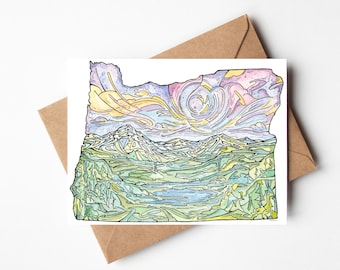 Oregon Mosaic Greeting Cards (5PK)