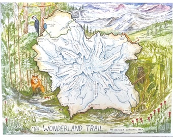 Wonderland Trail | Watercolor Art