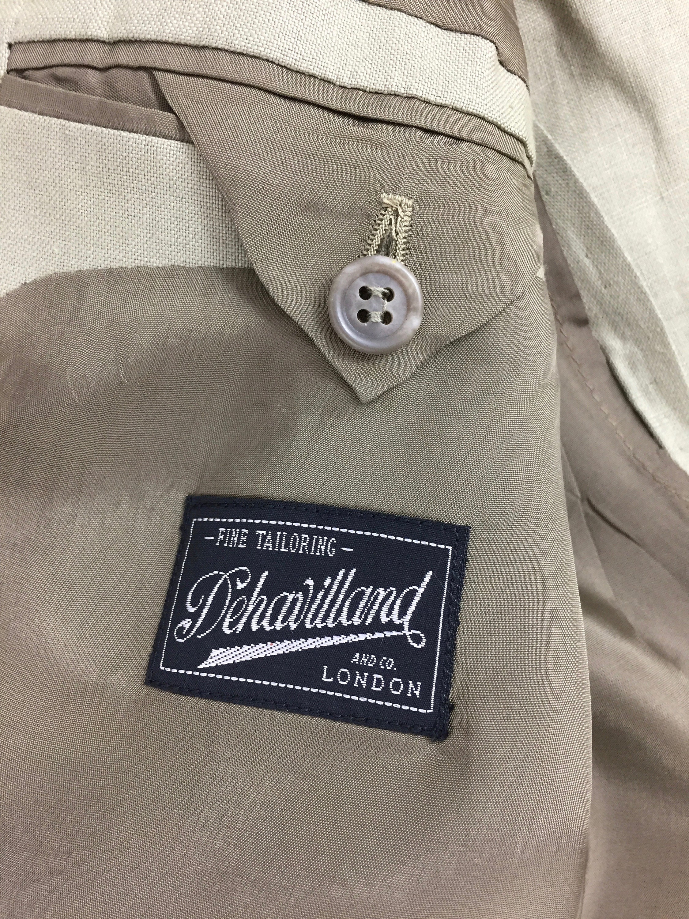 Original 1980s Men's Linen Jacket by 'Dehavilland' | Etsy
