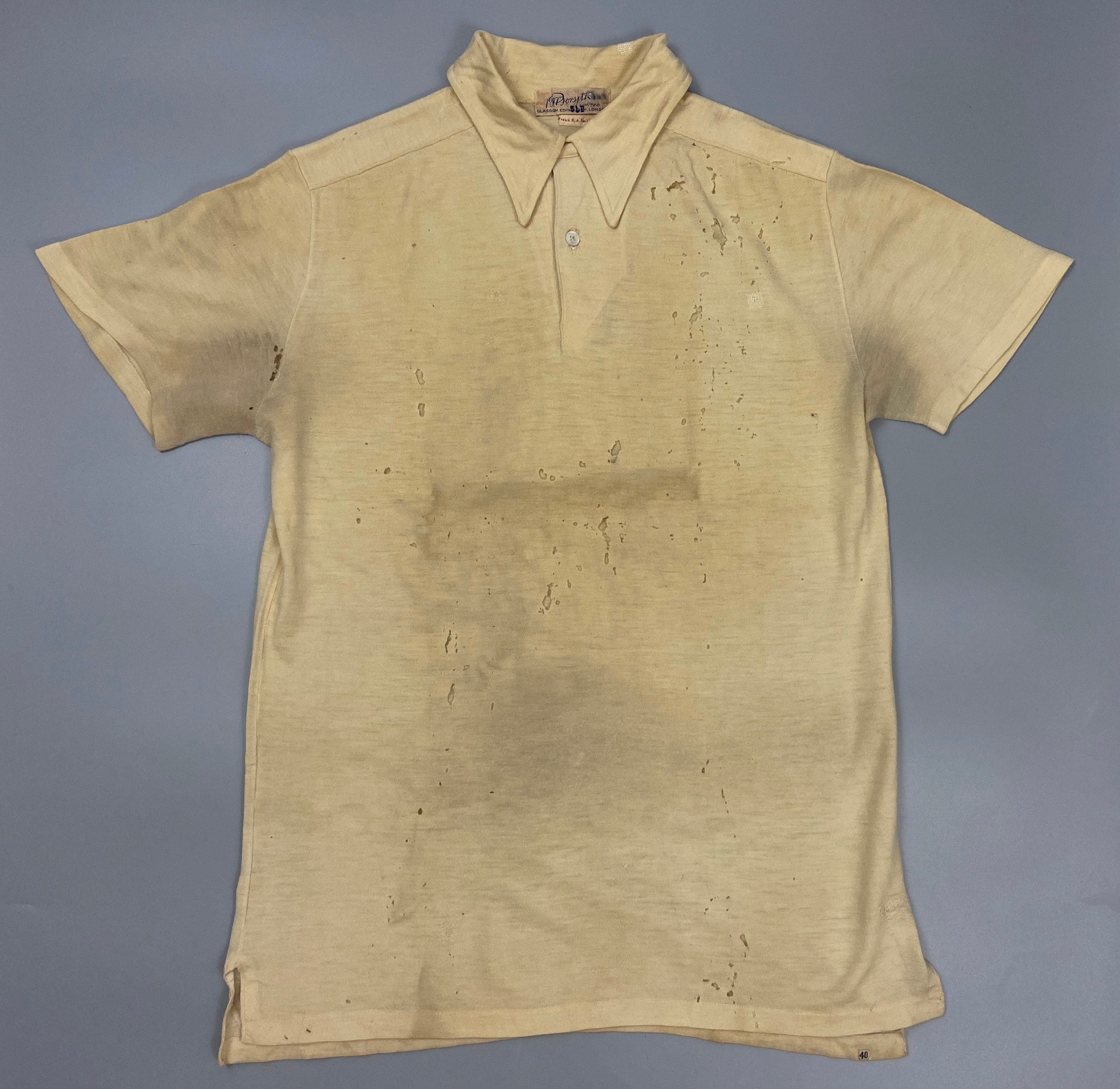 Image of Rare Original 1940S Men’S Polo Shirt By ‘R. W. Forsyth’