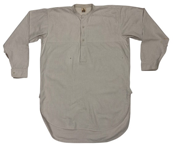 Original 1930s Men's Collarless Shirt by 'Cockspur