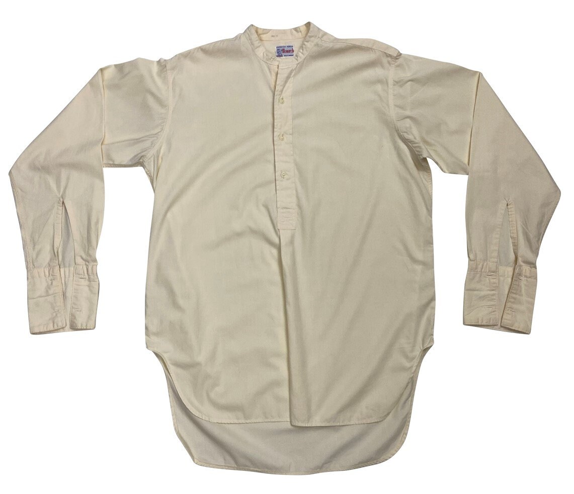Image of Original 1950S Men's Half Placket Shirt "Monarch' By "storex'