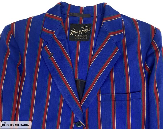 Red and blue striped blazer cheap