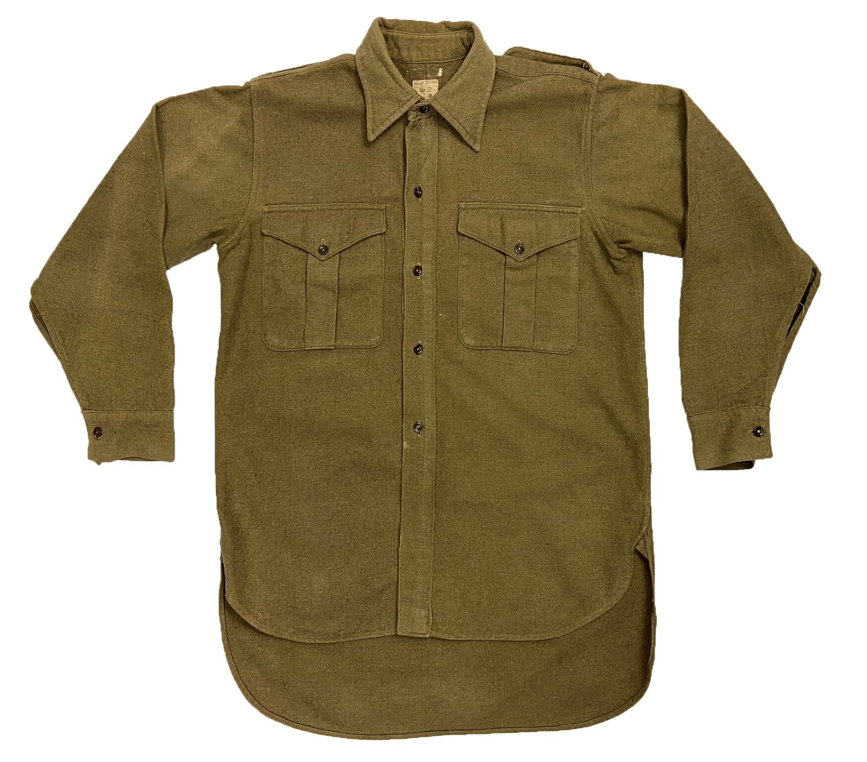 Image of Original 1949 Dated British Army Ordinary Ranks Collared Shirt