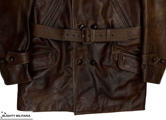 Eastman 'The Brooklands Motoring Coat' Leather Ja… - image 3