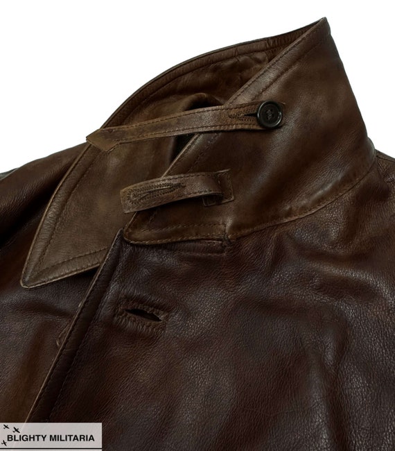 Eastman 'The Brooklands Motoring Coat' Leather Ja… - image 4