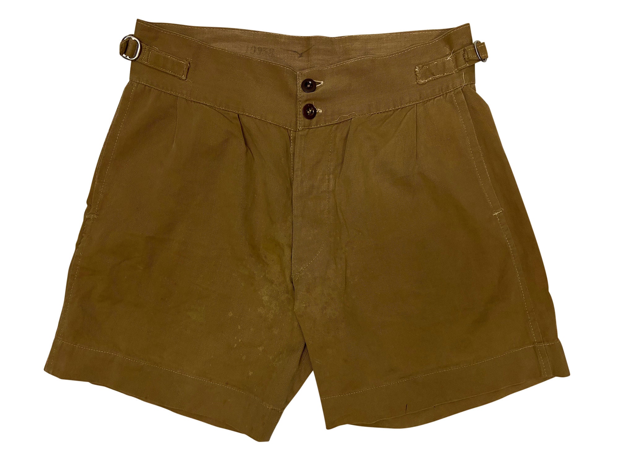 Image of Original 1943 Dated Australian Made Khaki Drill Shorts
