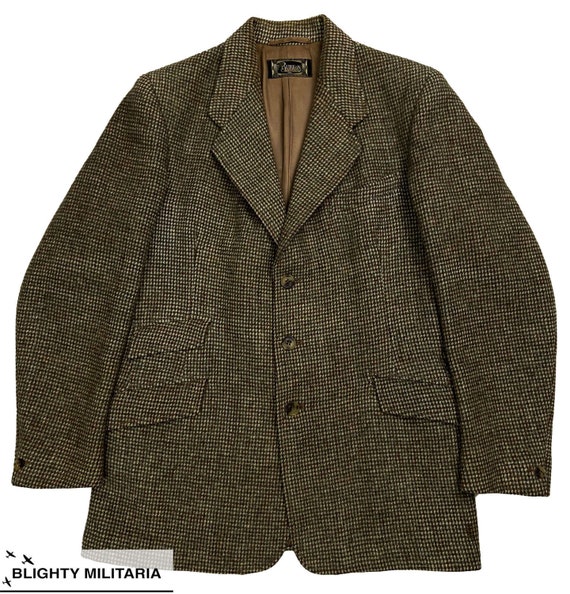 Original 1940s British Harris Tweed Hacking Jacket by… - Gem