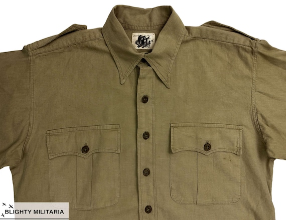 Original 1967 Dated RAF Khaki Drill Shirt by 'Lad… - image 2