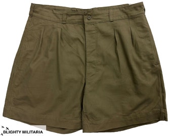 Original 1950s M52 Chino Shorts der französischen Armee - Größe 35