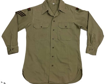 Original WW2 US Army Enlisted Men's Shirt - RAF Issued