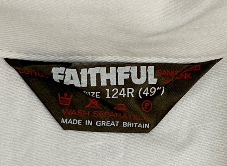 Size 48 Original 1970s White British Men/'s Overalls by /'Faithful/'