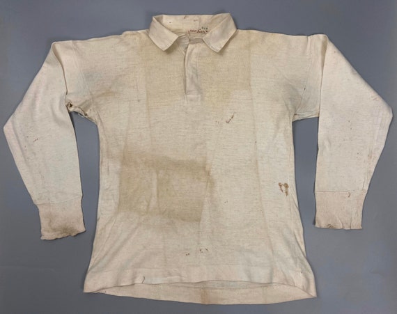 Rare Original 1940s Men’s White Sports Shirt