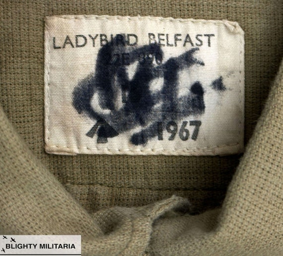 Original 1967 Dated RAF Khaki Drill Shirt by 'Lad… - image 3