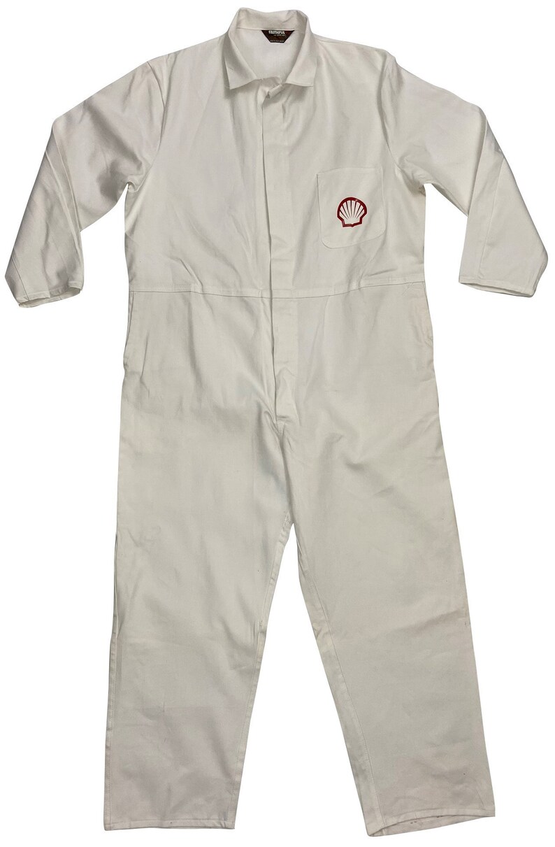 Size 48 Original 1970s White British Men/'s Overalls by /'Faithful/'