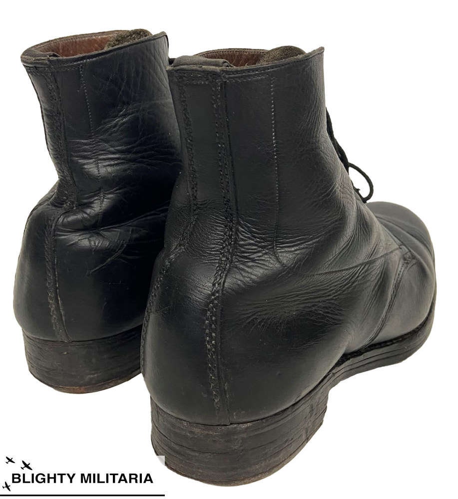 Original WW2 Royal Marines Officers Black Leather Ankle Boots - Etsy UK