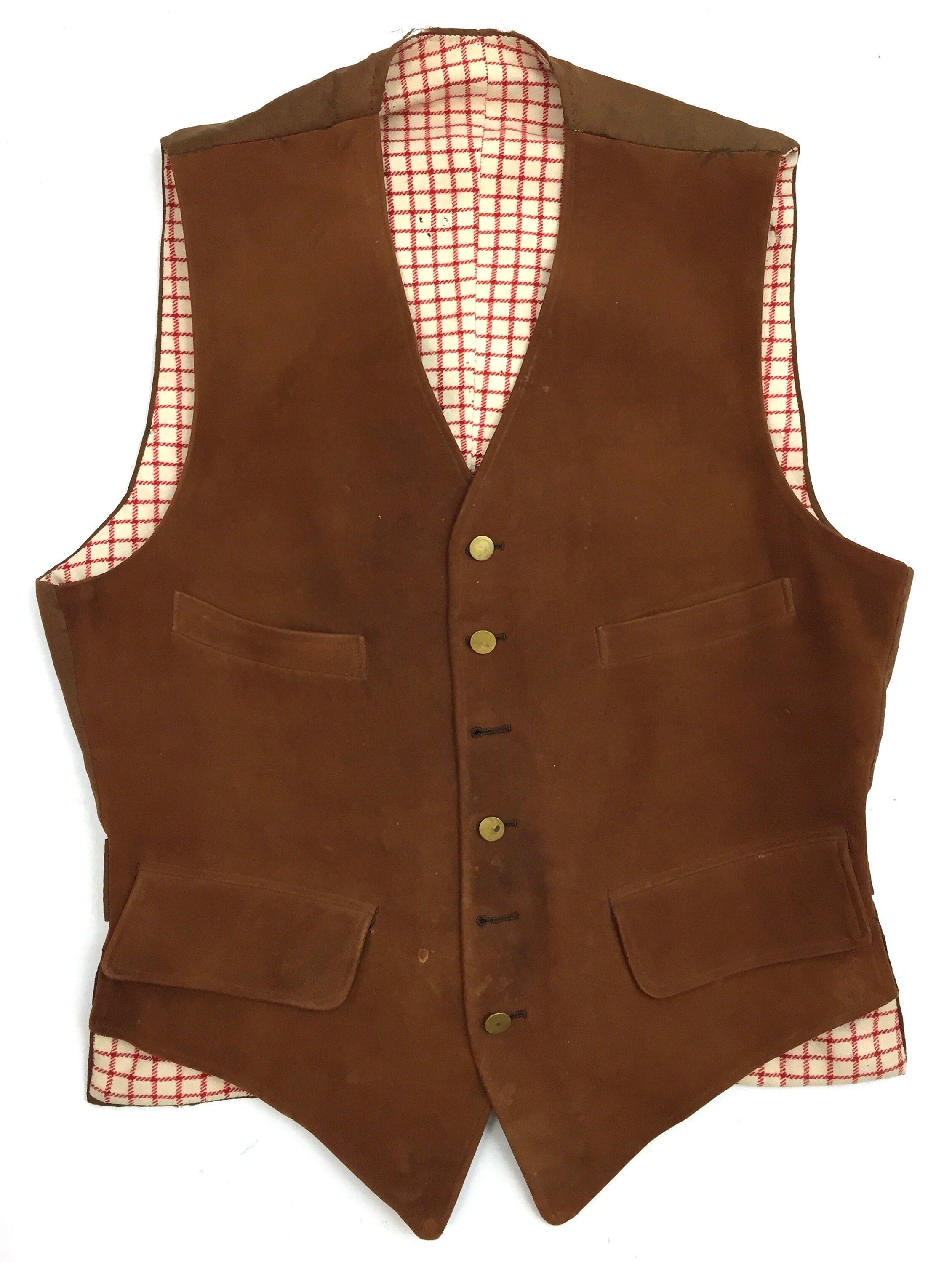 mens suede waistcoat