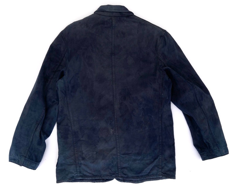 Original 1960s British Navy Blue Cotton Engineer Jacket Etsy